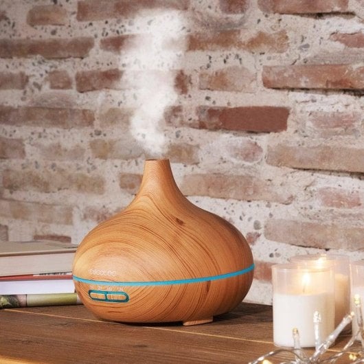 Humidificador Cecotec Pure Aroma 300 Yang Ultrasónico 300ml 7 Cores LED Madeira