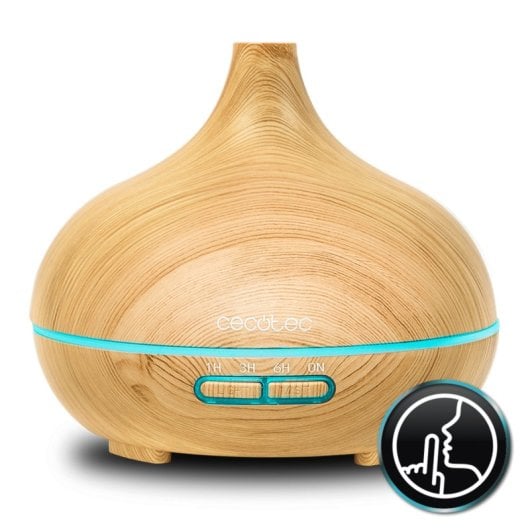 Humidificador Cecotec Pure Aroma 300 Yang Ultrasónico 300ml 7 Cores LED Madeira