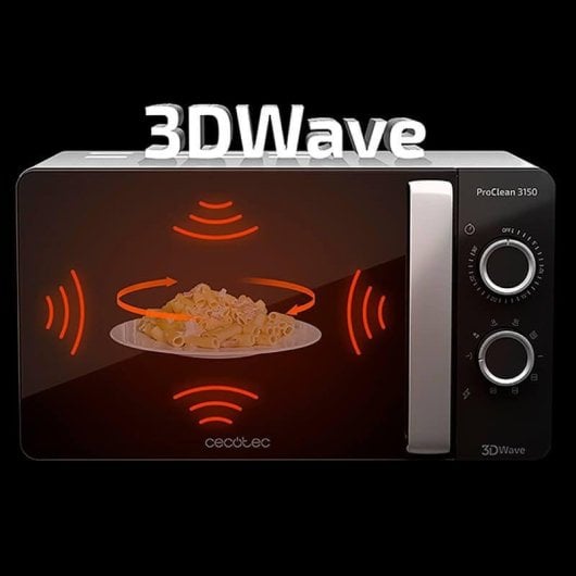 Mikrowelle Cecotec ProClean 3150 20L 700W mit Grill Ready2Clean Quarz 3DWave