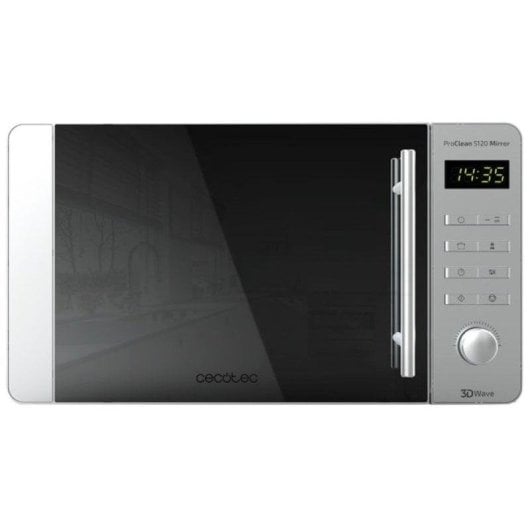 Microonde Cecotec ProClean 5120 Mirror 20L 700W con Grill 3DWave Ready2Clean