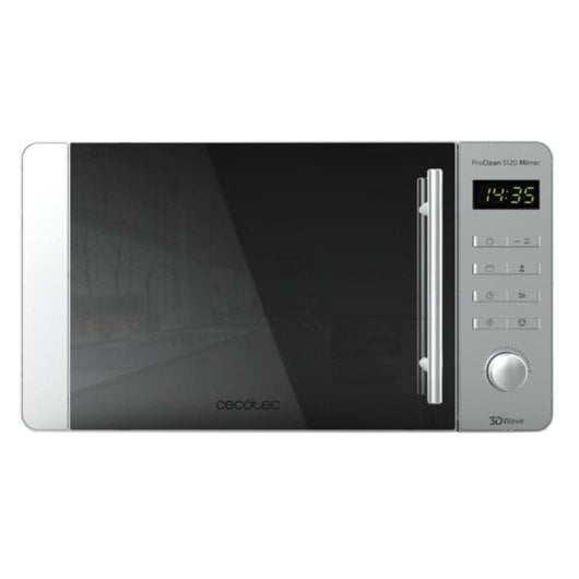 Microonde Cecotec ProClean 5120 Mirror 20L 700W con Grill 3DWave Ready2Clean
