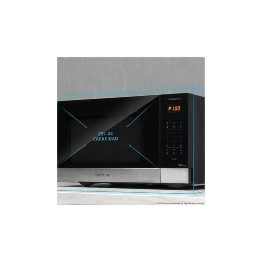 Microonde Cecotec ProClean 6110 23L 800W Grill Ready2Clean 8 Programmi