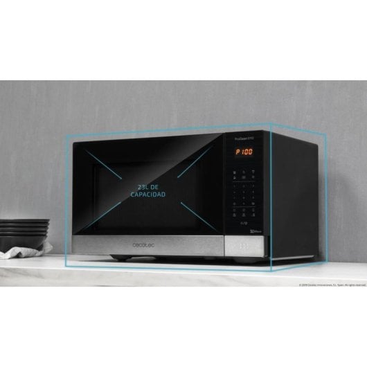 Microonde Cecotec ProClean 6110 23L 800W Grill Ready2Clean 8 Programmi