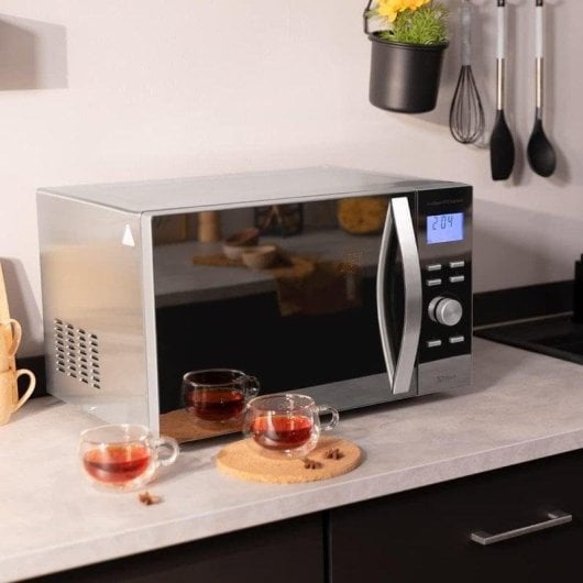 Microondas Cecotec ProClean 9110 Full Inox 30L 1000W Grill 8 Programas LED