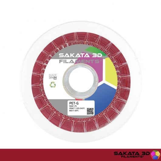 Sakata 3D Bobina de Filamento PETG 1.75mm Rubí 1Kg