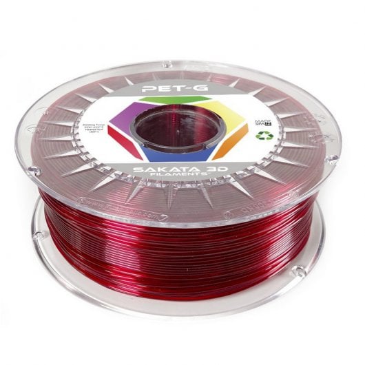 Sakata 3D Bobina de Filamento PETG 1.75mm Rubí 1Kg