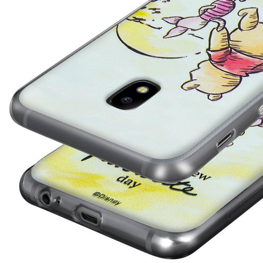 Disney Funda de Silicona Winnie the Pooh y Piglet para Samsung Galaxy J5 2017