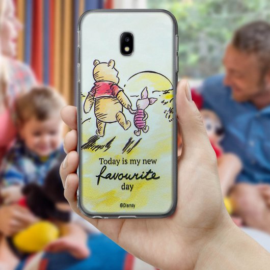 Disney Funda de Silicona Winnie the Pooh y Piglet para Samsung Galaxy J5 2017