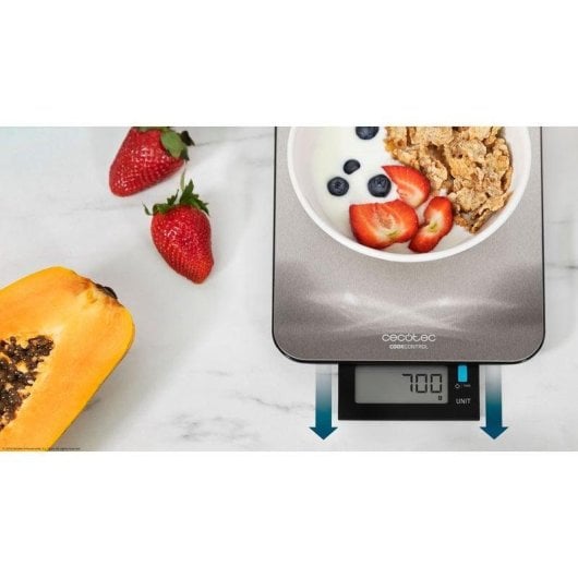 Küchenwaage Cecotec Cook Control 9000 WaterProof Edelstahl 10 kg extraflaches Design