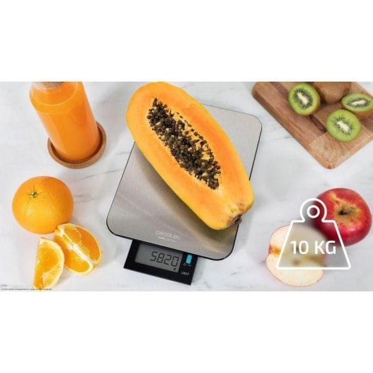 Küchenwaage Cecotec Cook Control 9000 WaterProof Edelstahl 10 kg extraflaches Design