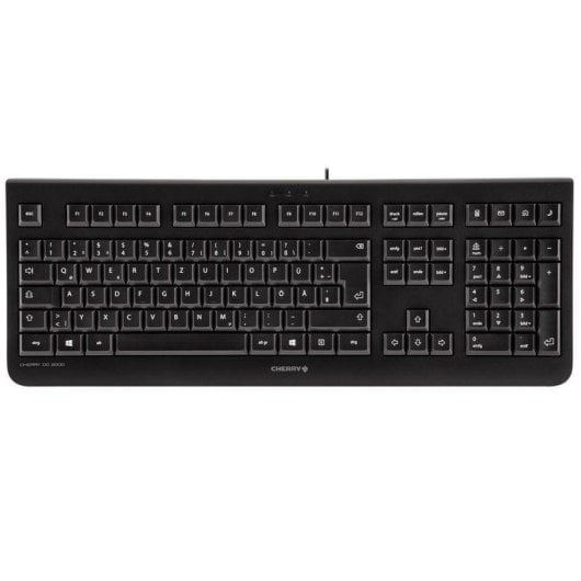 Teclado de membrana Cherry DC 2000 Layout PT com rato incluído USB