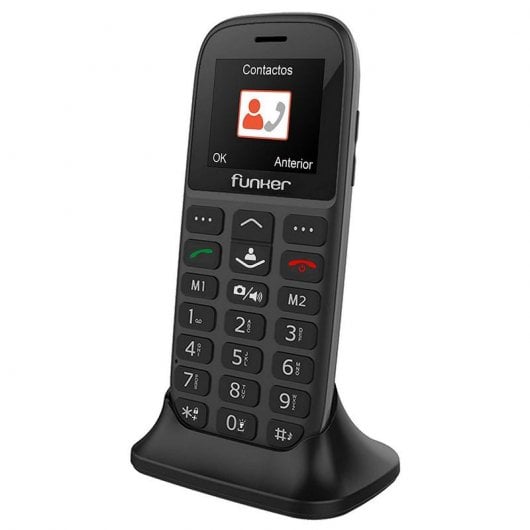 Funker C65 Teléfono para Mayores Negro