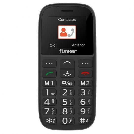 Funker C65 Teléfono para Mayores Negro