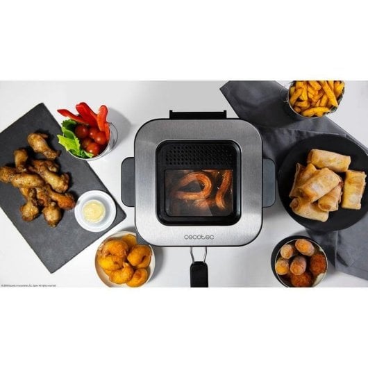 Friggitrice tradizionale Cecotec CleanFry Infinity 1500 1,5L 900W filtro OilCleaner inox