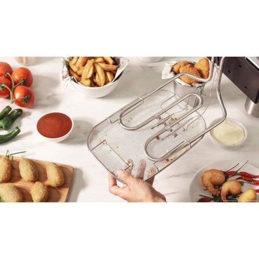 Fritadeira tradicional Cecotec CleanFry Infinity 3000 Full Inox 3L 2400W com filtro OilCleaner e temporizador