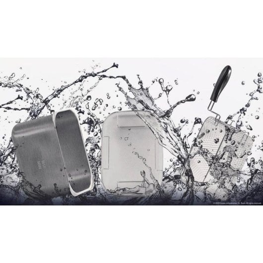 Fritadeira tradicional Cecotec CleanFry Infinity 3000 Full Inox 3L 2400W com filtro OilCleaner e temporizador