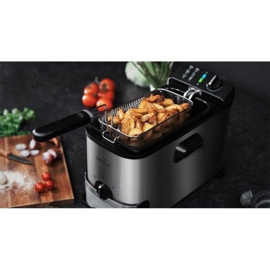 Fritadeira tradicional Cecotec CleanFry 3000 ProFilter 3L 2000W filtragem óleo lavável