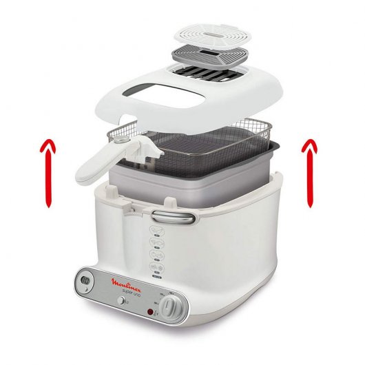 Moulinex AM3021 Super Uno Freidora 2.2L 1800W Blanco