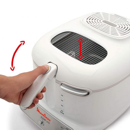 Moulinex AM3021 Super Uno Freidora 2.2L 1800W Blanco