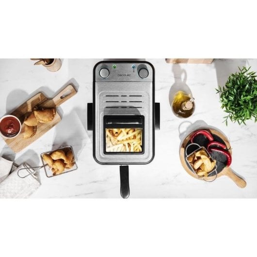 Fritadeira tradicional Cecotec CleanFry Infinity 3000 3L 2400W com temporizador e filtro OilCleaner