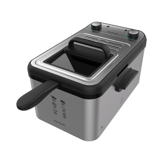 Fritadeira tradicional Cecotec CleanFry Infinity 3000 3L 2400W com temporizador e filtro OilCleaner