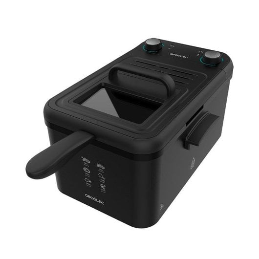 Fritadeira tradicional Cecotec CleanFry Infinity 3000 3L 2400W com temporizador e filtro OilCleaner