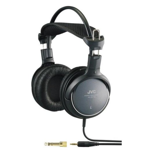 Auriculares JVC HA-RX 700 com fio Jack 3.5 mm Música Preto