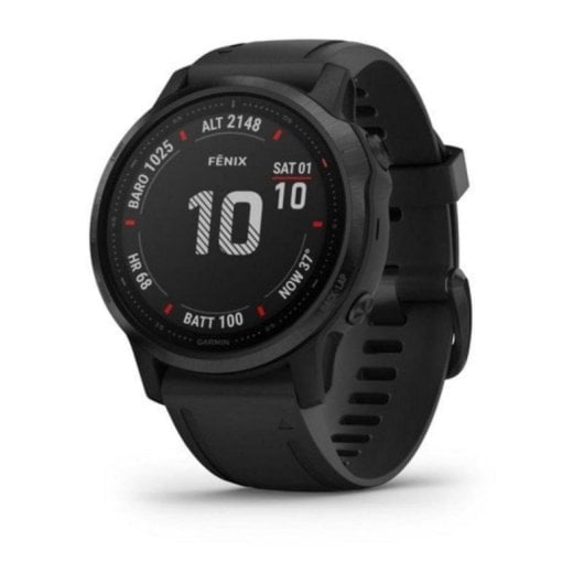 Garmin Fénix 6S Pro Bluetooth GPS GLONASS Galileo 42mm Ecrã Transflectivo Preto Resistente à Água SpO2 Pulsómetro