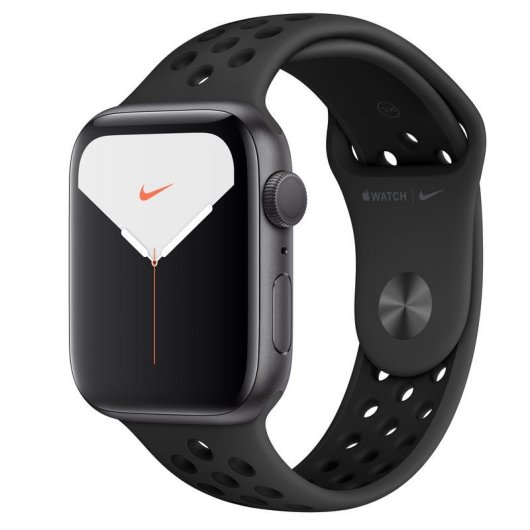 Apple Watch Nike Series 5 GPS 44mm Retina OLED Cinzento Espacial Antracite/Preto S/M Resistente à Água 50m