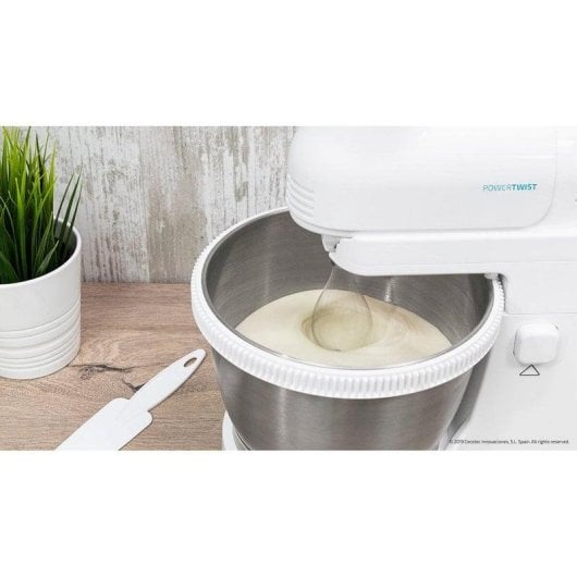 Batedeira Cecotec PowerTwist 500 Steel Bol Inox 500W 3 Varas 5 Velocidades Turbo