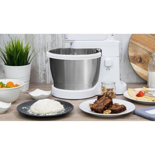 Batedeira Cecotec PowerTwist 500 Steel Bol Inox 500W 3 Varas 5 Velocidades Turbo