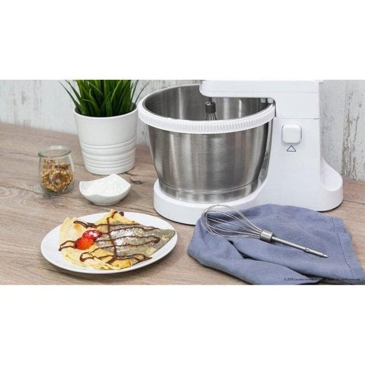 Batedeira Cecotec PowerTwist 500 Steel Bol Inox 500W 3 Varas 5 Velocidades Turbo