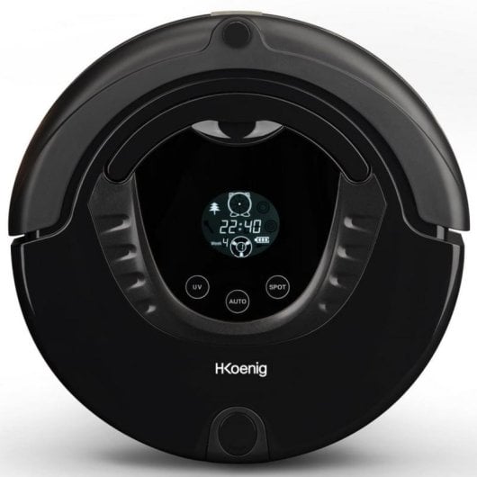 Aspirador Robô HKoenig SWR28 Navegação por Sensores 90min 2 Escovas LCD