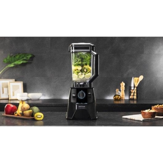 Licuadora Cecotec Power Black Titanium 2000 Pro 2000W 2,1L Titan Couteaux 8 Lames