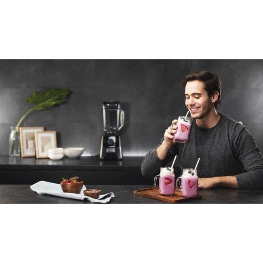 Licuadora Cecotec Power Black Titanium 2000 Pro 2000W 2,1L Titan Couteaux 8 Lames