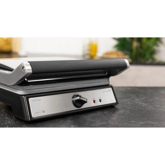 Kontaktgrill Cecotec Rock'nGrill 2400 UltraRapid 2400W RockStone Silber 28,5x22,5cm