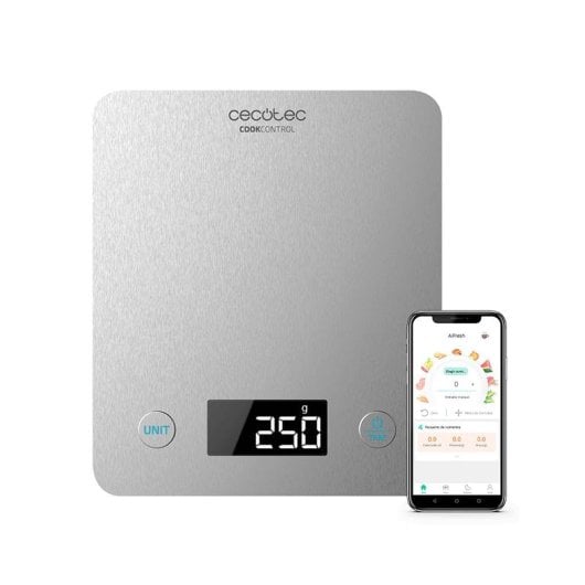 Küchenwaage Cecotec Cook Control 10000 Connected Bluetooth Edelstahl, LCD, 1 g/5 kg
