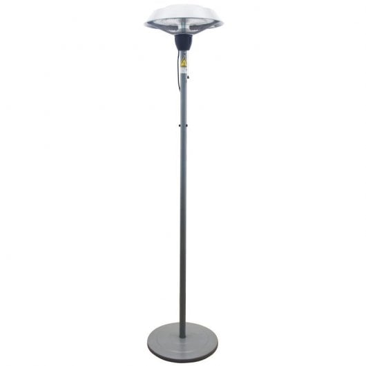 Outsunny Estufa de Pie Eléctrica Halógena 1500W