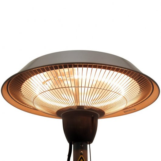 Outsunny Estufa de Pie Eléctrica Halógena 1500W