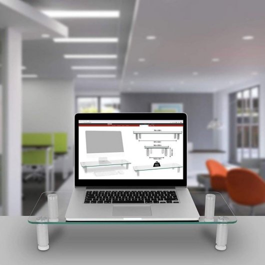 Duronic DM052-1 Elevador para Monitor/Portátil 56x24 cm Máx 20Kg