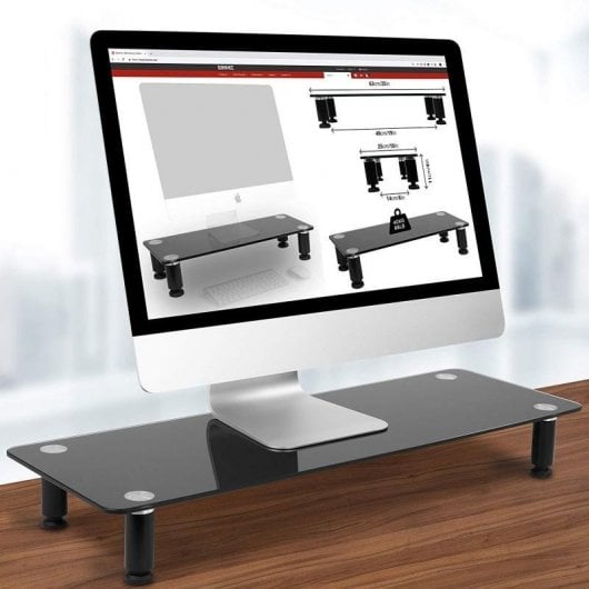 Duronic DM052-4 Elevador para Monitor/Portátil 70x24 cm Máx 40Kg