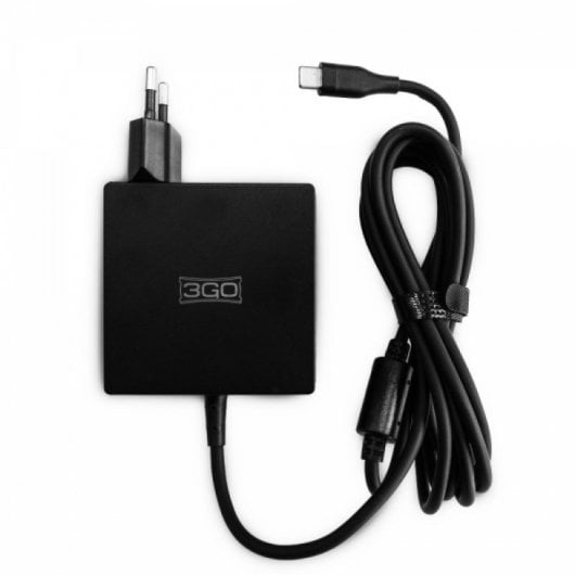 3Go ALIM65TC Cargador Universal USB-C 65W Negro