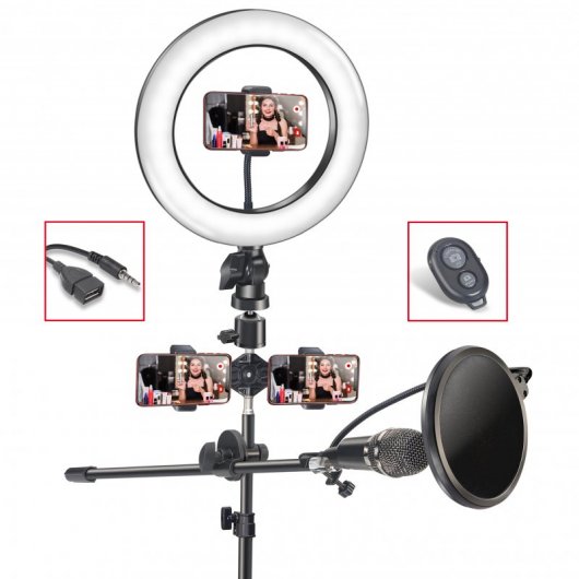 Unotec Set de Grabación para Youtuber 160cm