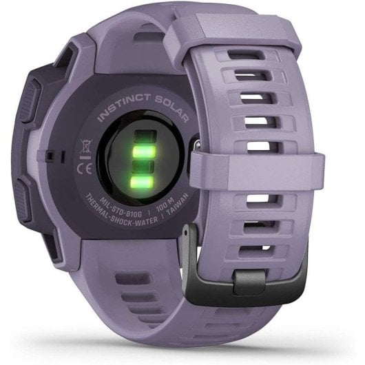 Garmin Instinct Solar GPS 45mm MIP Lila Pulsuhr Wasserfest MIL-STD-810G SpO2 Schlaftracking