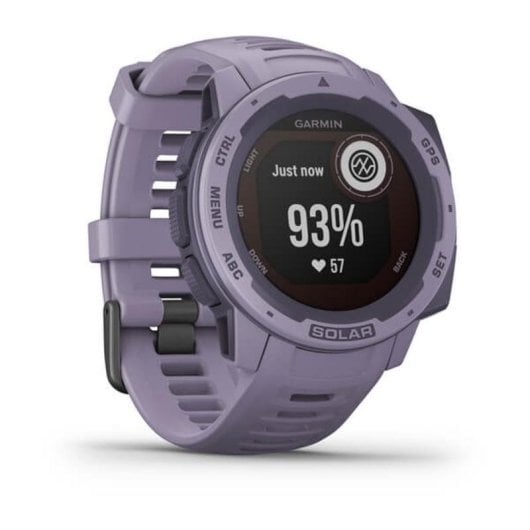 Garmin Instinct Solar GPS 45mm MIP Lila Pulsuhr Wasserfest MIL-STD-810G SpO2 Schlaftracking
