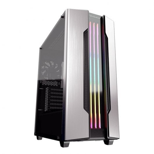 Cougar Gemini S ARGB Vidro Temperado USB 3.0 Preta/Prateada