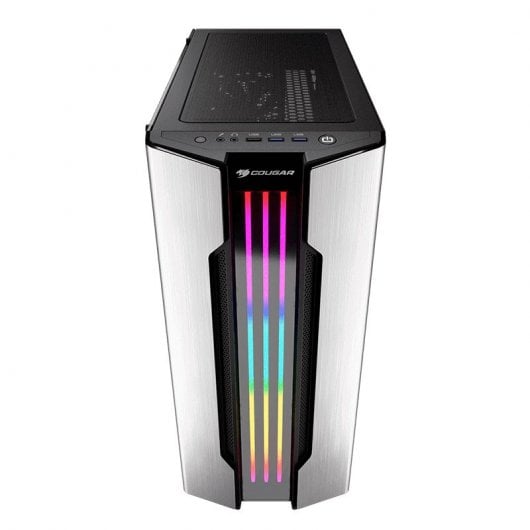 Cougar Gemini S ARGB Vidro Temperado USB 3.0 Preta/Prateada