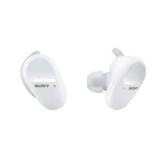 Sony WF-SP800N Auriculares Inalámbricos con Cancelación de Ruido Blancos