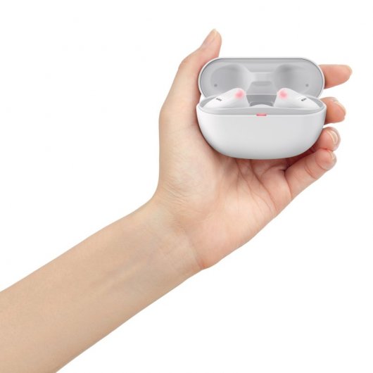 Sony WF-SP800N Auriculares Inalámbricos con Cancelación de Ruido Blancos