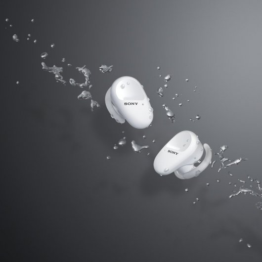 Sony WF-SP800N Auriculares Inalámbricos con Cancelación de Ruido Blancos